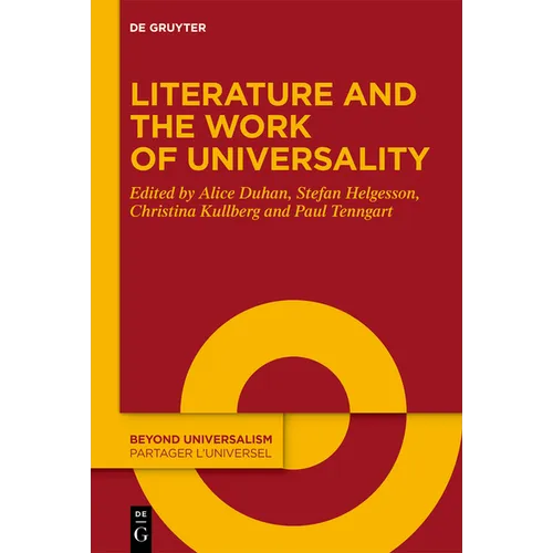 Literature and the Work of Universality - Hardcover
