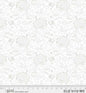 White Allover Elizabeth Jacobean Wideback Fabric Per Yard