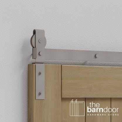J-Strap Heavy Duty Bifold Barn Door Hardware Kit | 2 Door Kit