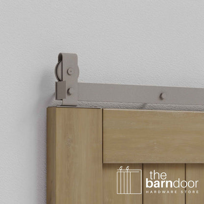 J Top Mount Heavy Duty Bifold Barn Door Hardware Kit | 2 Door Kit