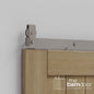 J Top Mount Heavy Duty Bifold Barn Door Hardware Kit | 2 Door Kit