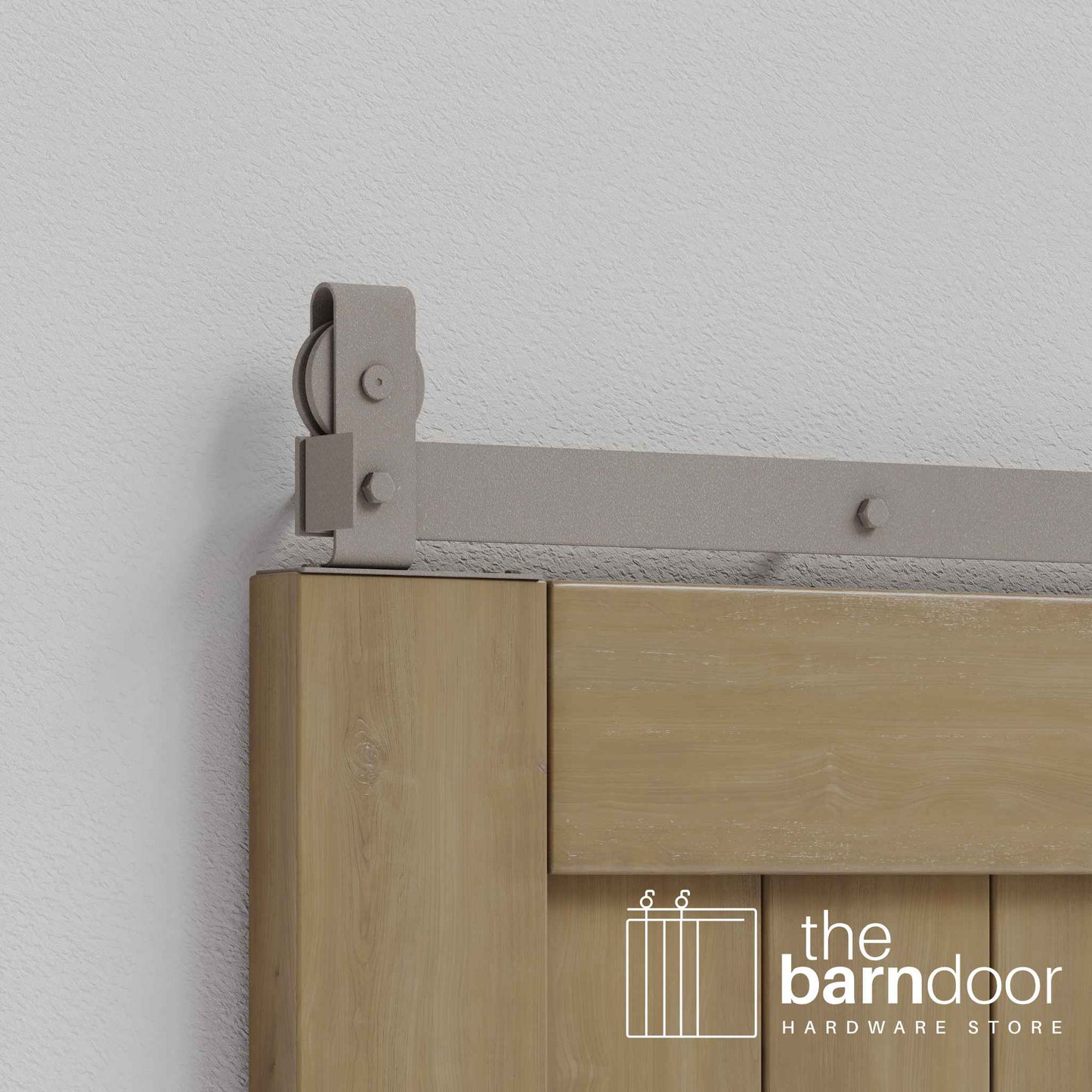 J Top Mount Heavy Duty Bifold Barn Door Hardware Kit | 4 Door One Way