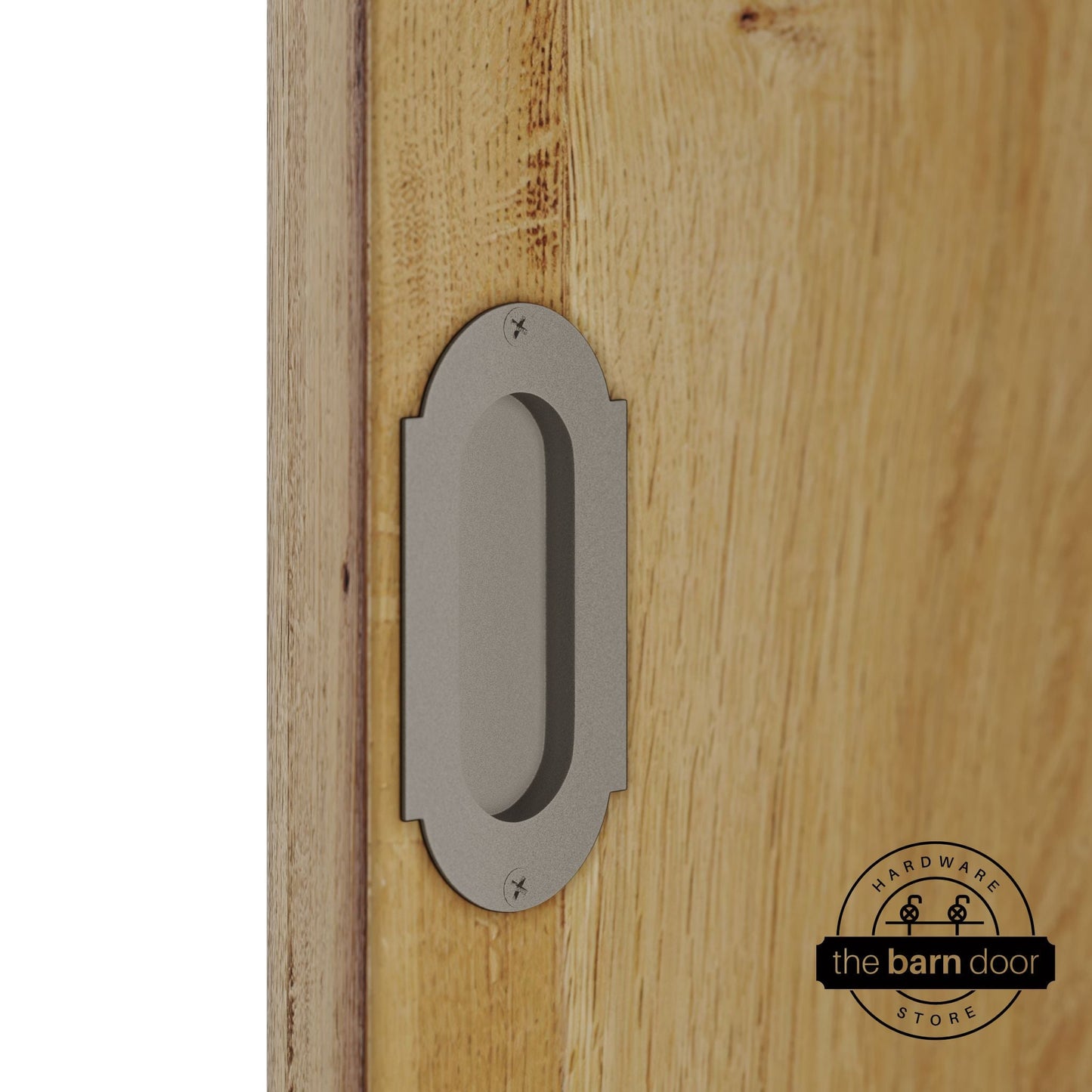 Barn Door Full Radius with Wings Flush Pull
