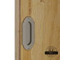 Barn Door Full Radius with Wings Flush Pull