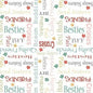 White Life is Better With Friends Wideback Cotton Fabric per yard