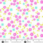 White Starry Blooms Color Pop Playground Cotton 44"/45" Fabric Per Yard