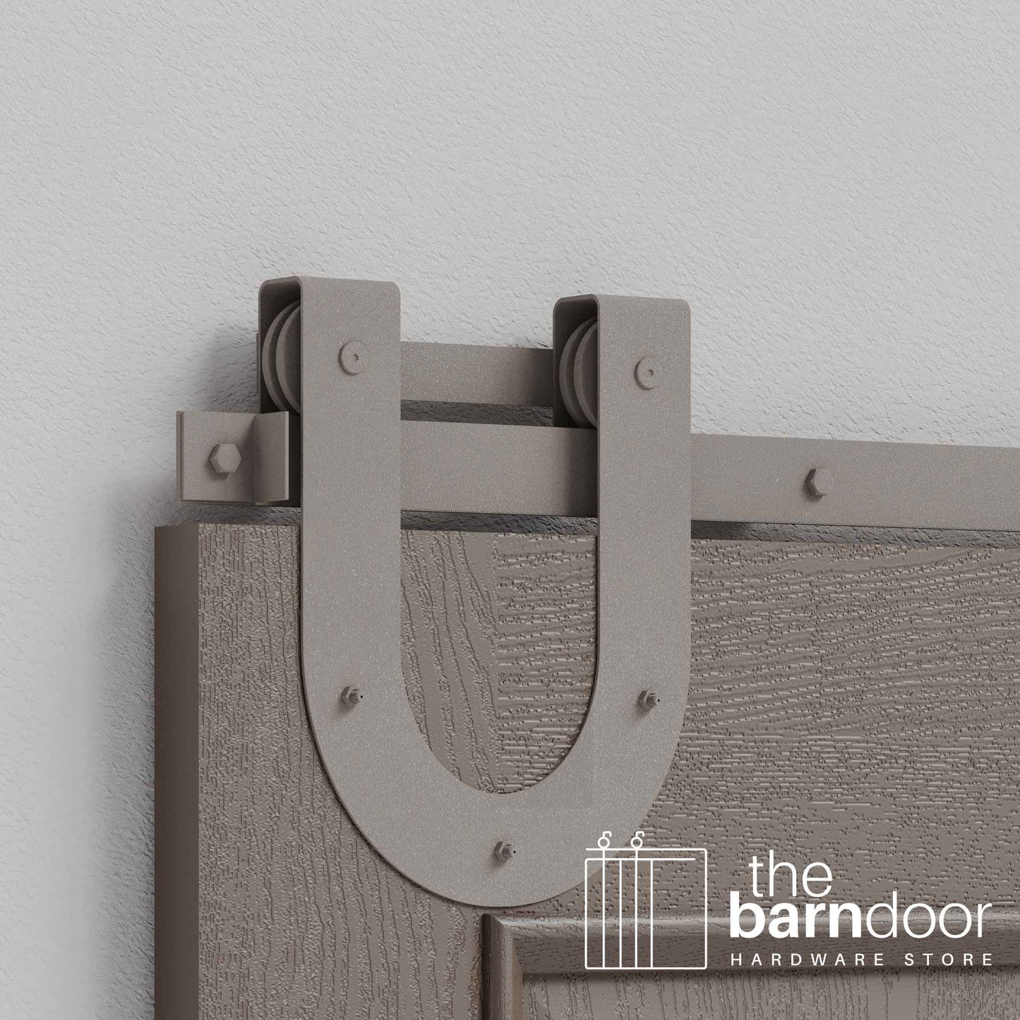 Horseshoe Heavy Duty Sliding Barn Door Hardware Kit
