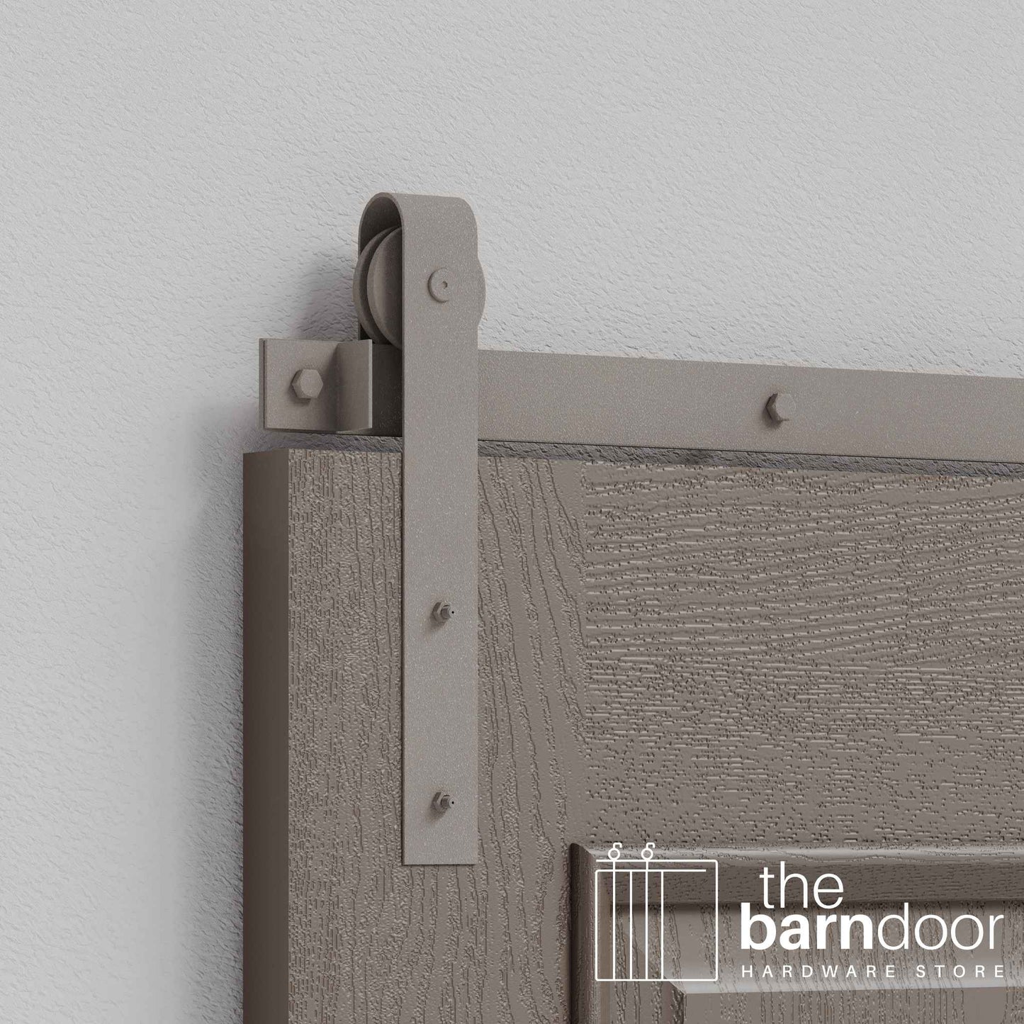 J Strap Heavy Duty Sliding Barn Door Hardware Kit