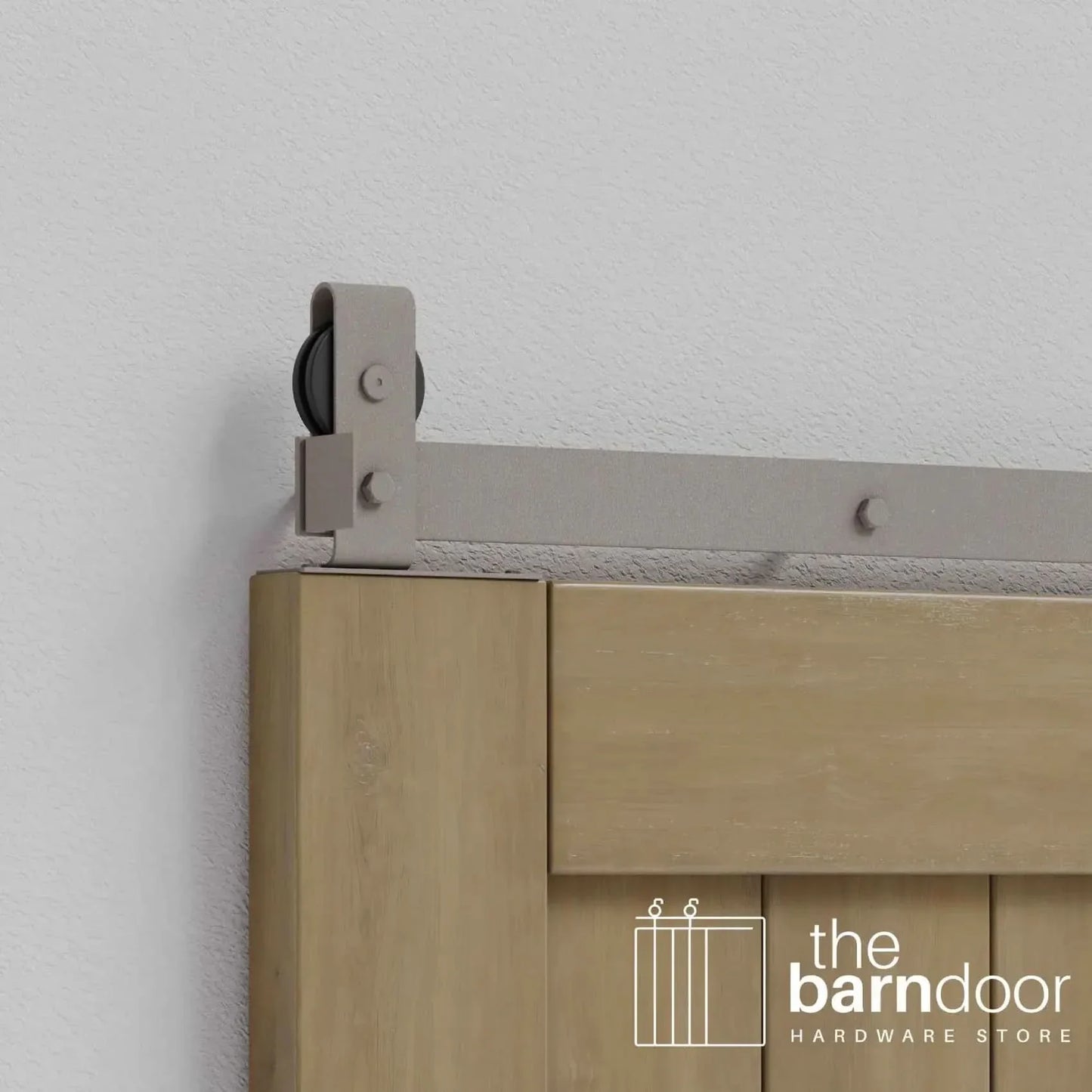 Modern J Top Mount Bifold Barn Door Hardware Kit | 2 Door Kit