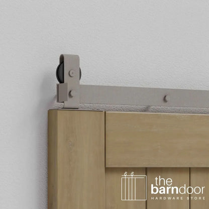 Modern J Top Mount Bifold Barn Door Hardware Kit | 4-Door Biparting