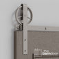 Wagon Wheel Heavy Duty Sliding Barn Door Hardware Kit