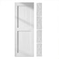 Classic Double Bypass 2 Door Barn Door Kit | Brushed Nickel Hardware