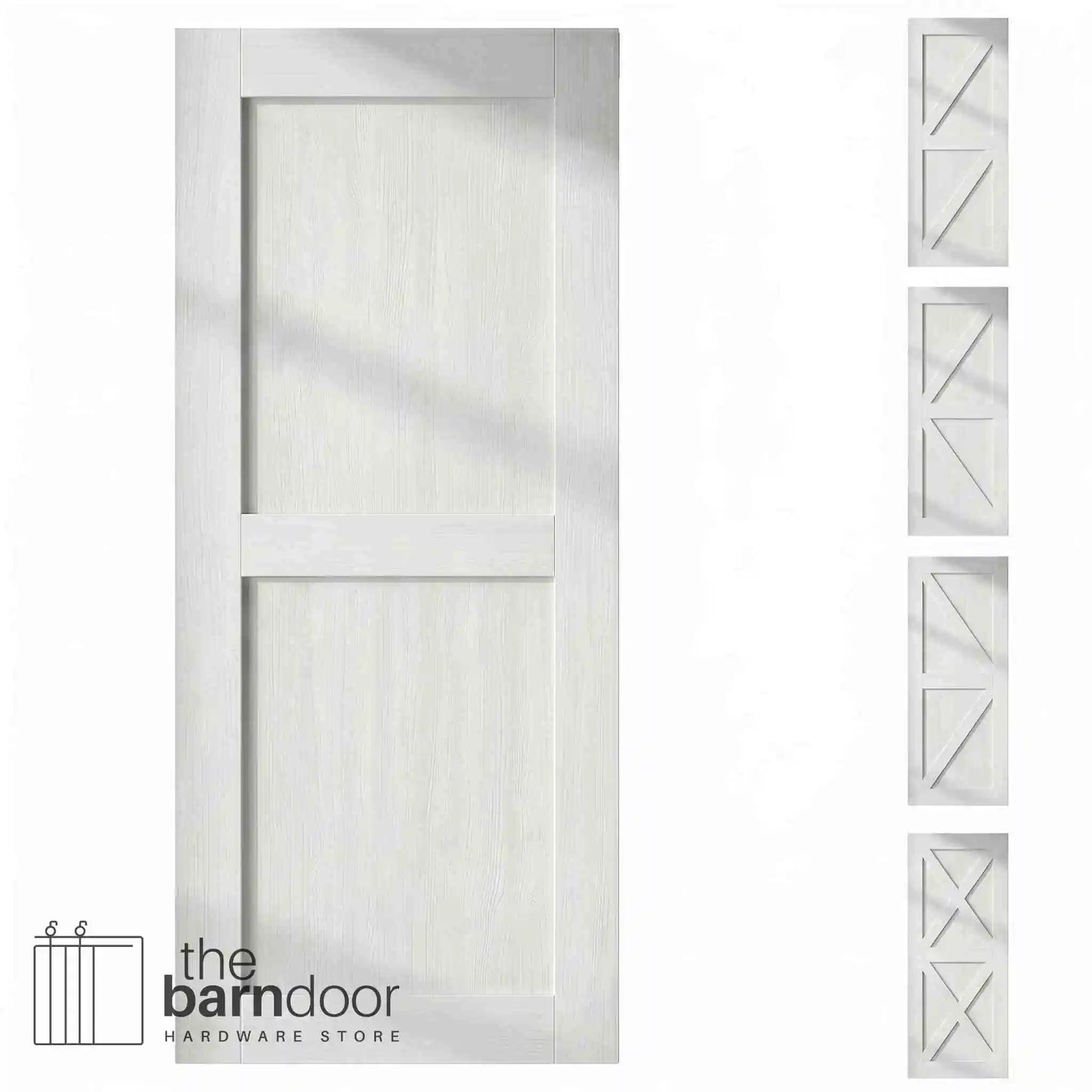 Natural Pine Wood Barn Door | 80", 84", 96" x 20"-60"