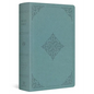 ESV Single Column Heritage Bible (Trutone, Paris Sky, Fleur-De-Lis Design) - Imitation Leather