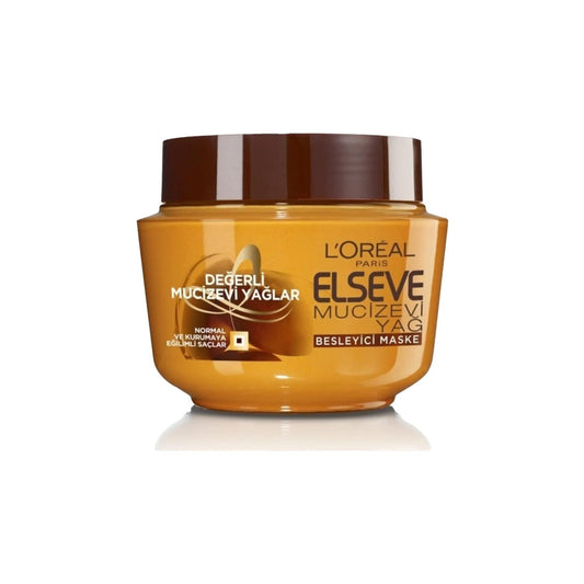 Loreal Paris Elseve 6 Miracle Oil Nourishing Mask 10.14 fl oz - Hair Mask with 6 Miracle Oils