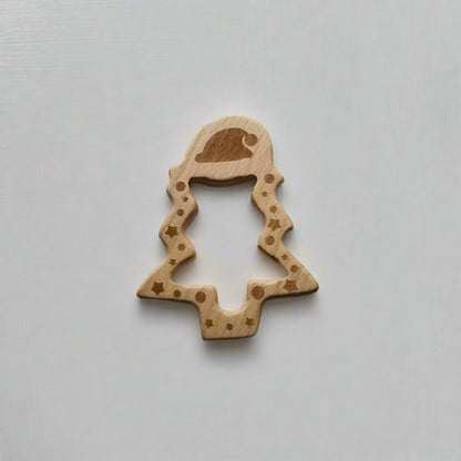 Christmas Tree Wooden Teether Toy