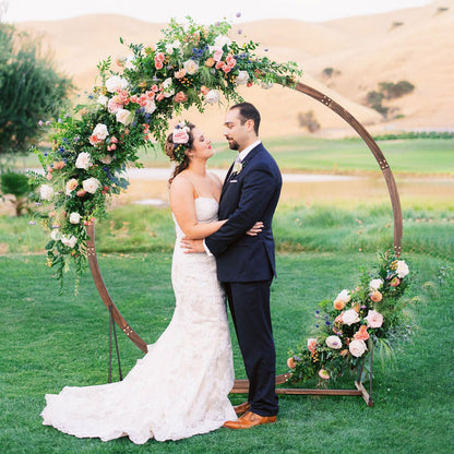 Wooden Wedding Arch Solid Wood Arbor Backdrop Stand for Wedding Ceremony