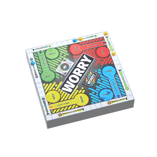 Worry Board Game - Custom Printed On a LEGO® Tile