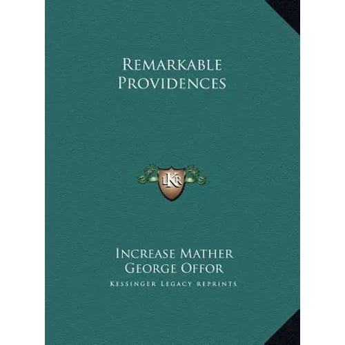 Remarkable Providences - Hardcover