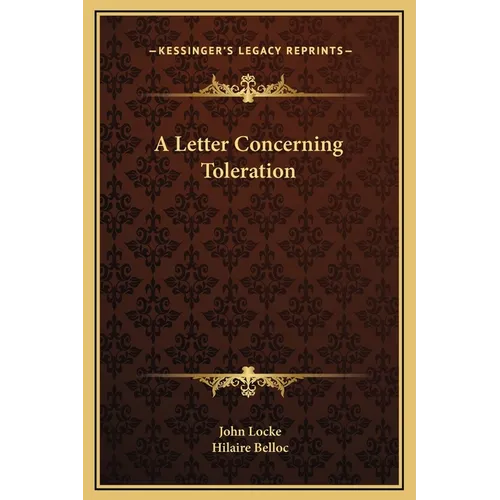 A Letter Concerning Toleration - Hardcover