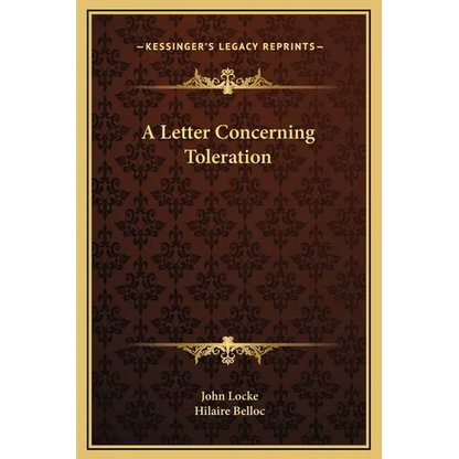 A Letter Concerning Toleration - Hardcover