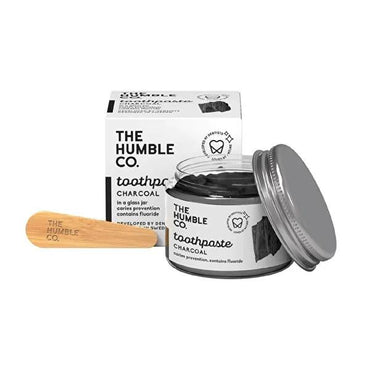 Humble Brush Charcoal Toothpaste - Natural, Vegan, Cruelty-Free Oral Care - 50ml Jar