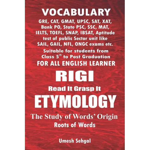 Rigi Etymology: The Study of Words' Origin - Paperback
