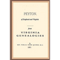 Peyton, Of England And Virginia: From Virginia Genealogies - Paperback