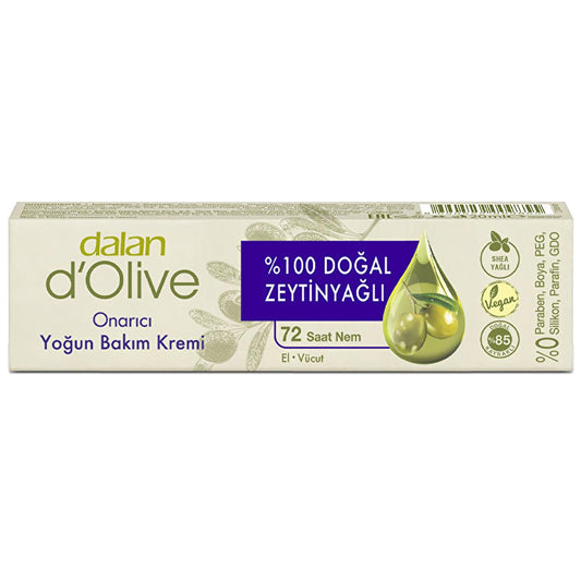 Dalan D'Olive Moisturizing Cream - 72-Hour Hydration, Shea Butter & Olive Oil for Dry Skin Care
