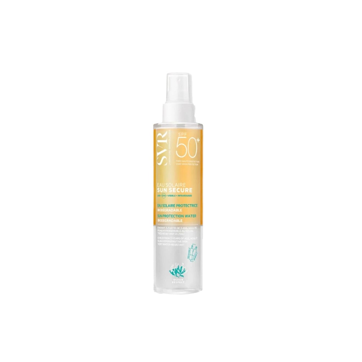 SVR SPF50+ Sunscreen Spray - Water-Resistant Sun Protection for Outdoor Activities - 6.76 fl oz