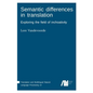 Semantic differences in translation - Hardcover