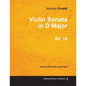 Violin Sonata in D Major RV 10 - For Violin and Piano - Paperback