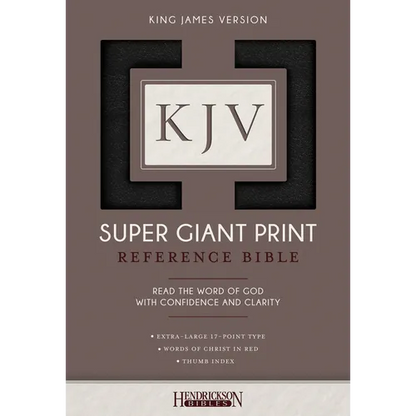 KJV Super Giant Print Bible - Imitation Leather