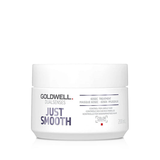 Goldwell Dualsenses Just Smooth 60Sec Hair Mask - Smoothing & Nourishing Formula, 6.76 fl oz