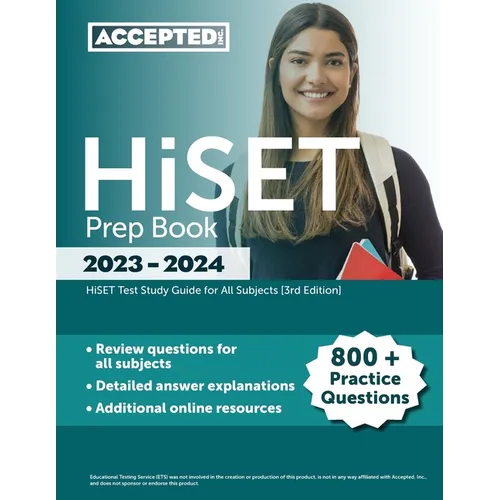 HiSET Prep Book 2023-2024: 800+ Practice Questions, HiSET Test Study Guide for All Subjects - Paperback