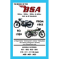 BOOK OF THE BSA (GROUPS B, C & M) 250cc - 350cc - 500cc & 600cc OHV & SV SINGLES FROM 1945 TO 1959 - Paperback