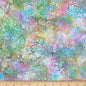 Taffy Bali Batik Packed Leaves Cotton 44"/45" Fabric Per Yard