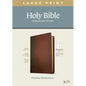 KJV Large Print Thinline Reference Bible, Filament Enabled Edition (Red Letter, Leatherlike, Brown/Mahogany) - Imitation Leather
