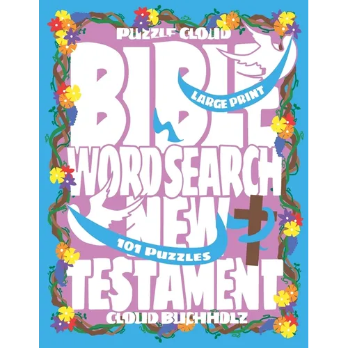 Puzzle Cloud Bible Word Search New Testament (101 Puzzles, Large Print) - Paperback