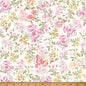 Tea Rose Floral Soiree 43"/44" Fabric Per Yard