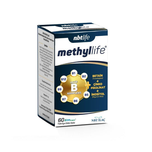 NBTLife Methyllife Dietary Supplement - 60 Capsules, Vitamin B Complex, Zinc, Inositol, Betain Supplement for Health and Wellness