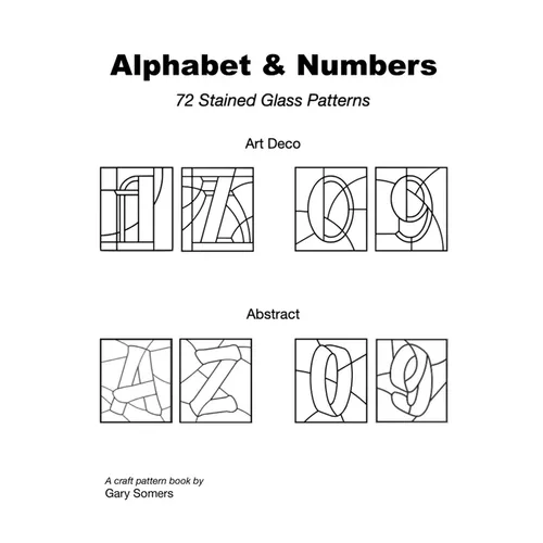 Stained Glass Alphabet and Numbers - Paperback