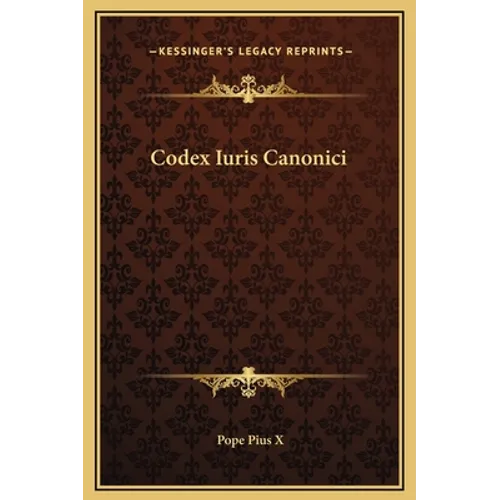 Codex Iuris Canonici - Hardcover