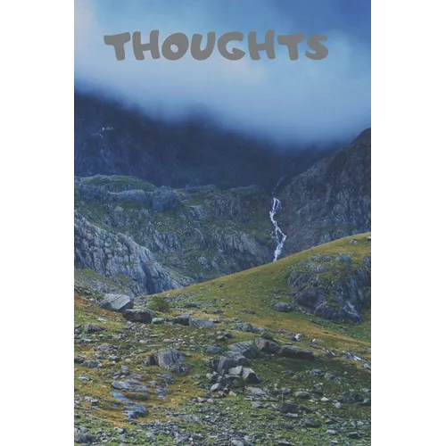 Thoughts: 90 Pages of 6 X 9 Inch White Numbered Pages No Lines - Paperback