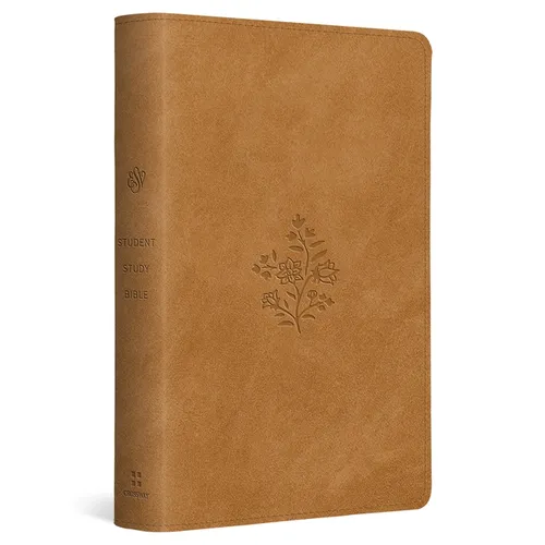 ESV Student Study Bible (Trutone, Nubuck Caramel, Wildflower Design) - Imitation Leather