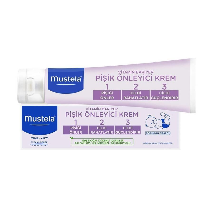 Mustela Baby Care Cream - Hypoallergenic Diaper Rash Relief & Natural Skin Protection for Sensitive Baby Skin