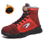 Men's Winter Safety Work Boots - Steel Toe Waterproof Insulated Construction Boots