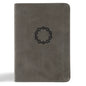 NASB Large Print Compact Reference Bible, Charcoal Leathertouch - Imitation Leather