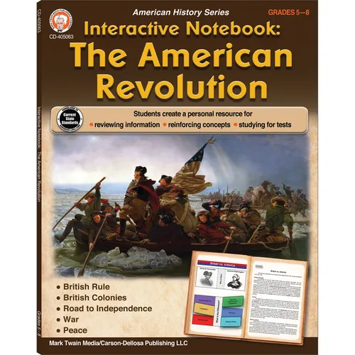 Interactive Notebook: The American Revolution Resource Book, Grades 5 - 8 - Paperback