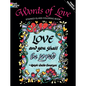 Words of Love Stained Glass Coloring Book - Paperback